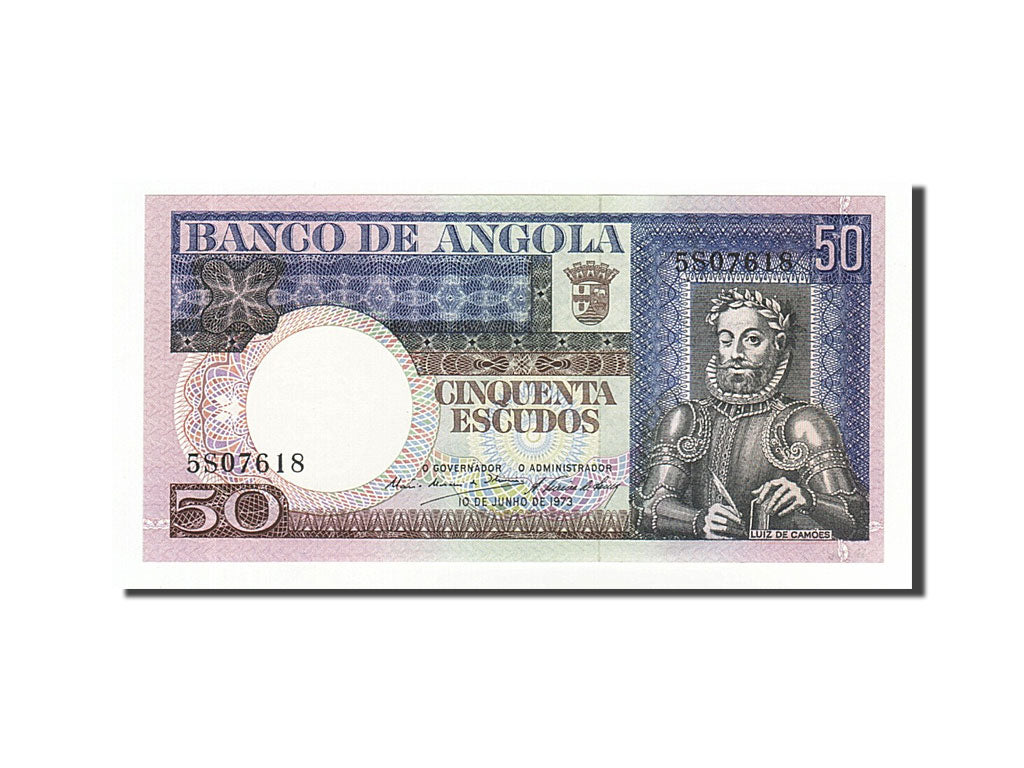 Angola, 50 Escudos, 1973, KM #105a, 1973-06-10, UNC(65-70), 5S07618