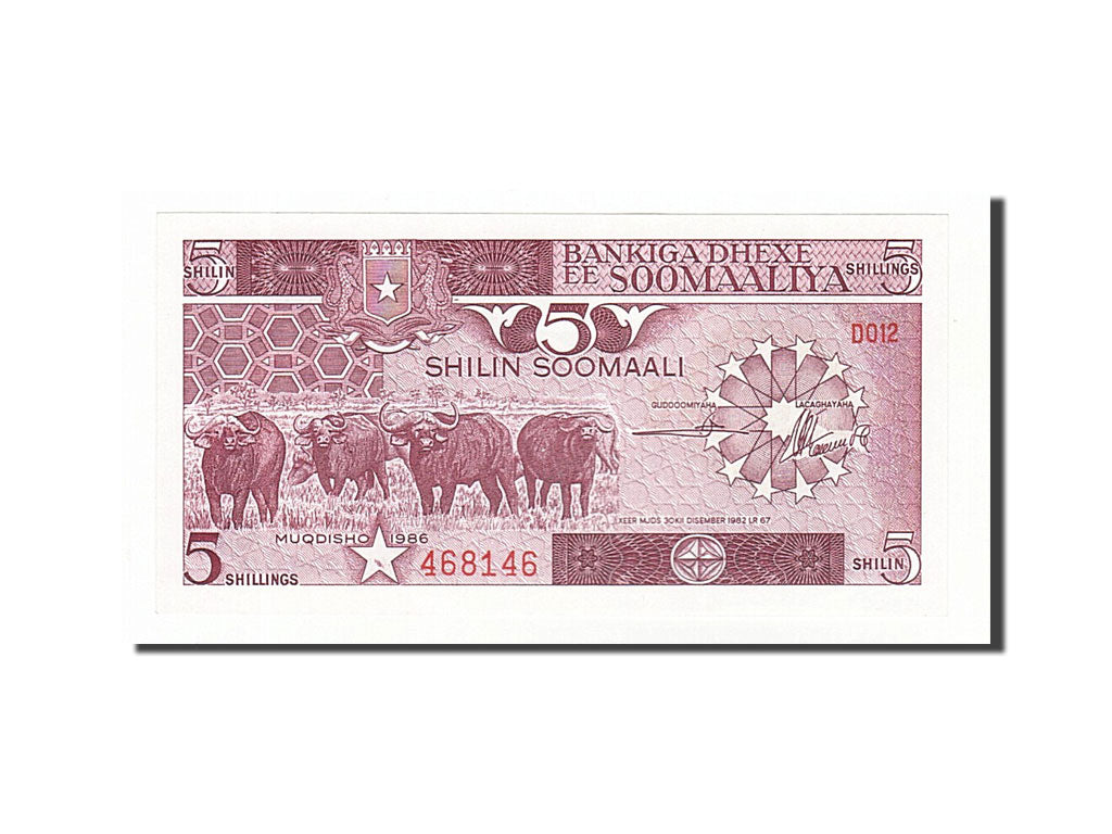 Somalie, 5 Shilin type 1983
