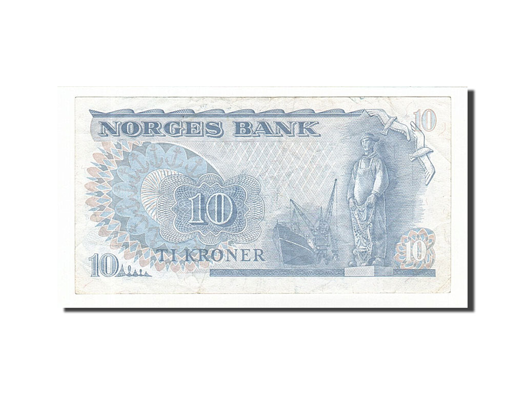 Norway, 10 Kroner, 1982, KM #36c, EF(40-45), CH0336636