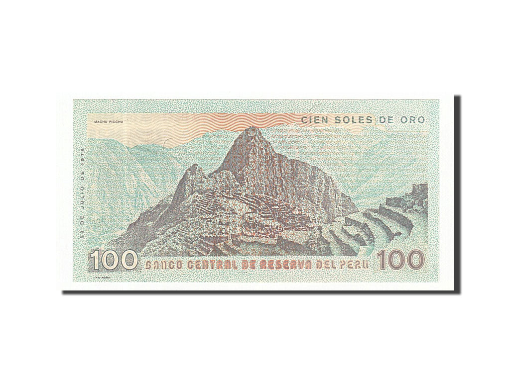 Peru, 100 Soles de Oro, 1976, KM #114, 1976-07-22, UNC(65-70), BU0119910