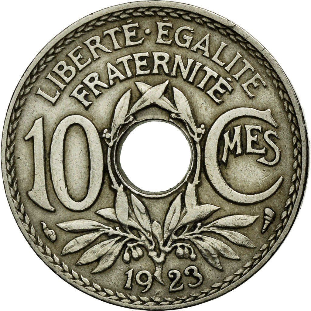 Coin, France, Lindauer, 10 Centimes, 1923, EF(40-45), Copper-nickel, KM:866a