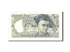 France, 50 Francs, 50 F 1976-1992 ''Quentin de La Tour'', 1988, KM #152d,...