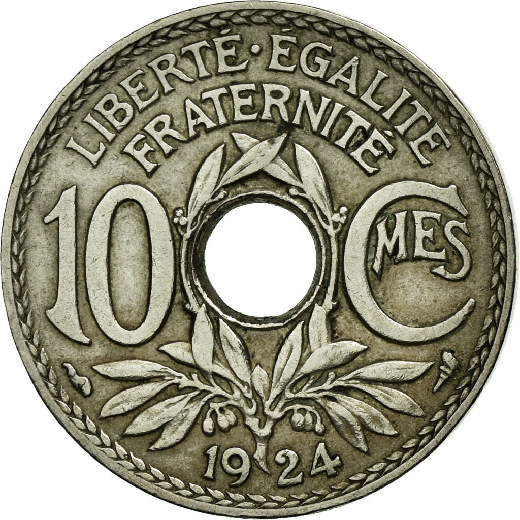 Coin, France, Lindauer, 10 Centimes, 1924, EF(40-45), Copper-nickel, KM:866a