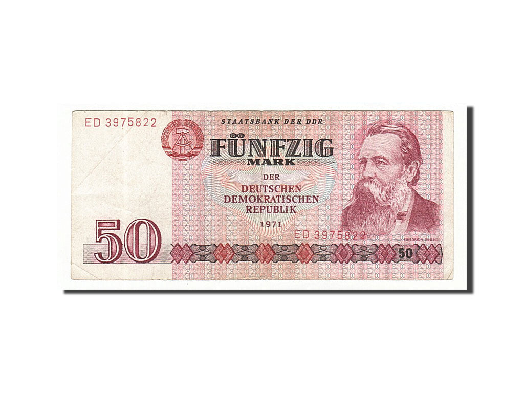 Germany - Democratic Republic, 50 Mark, 1971, KM #30b, EF(40-45), ED3975822