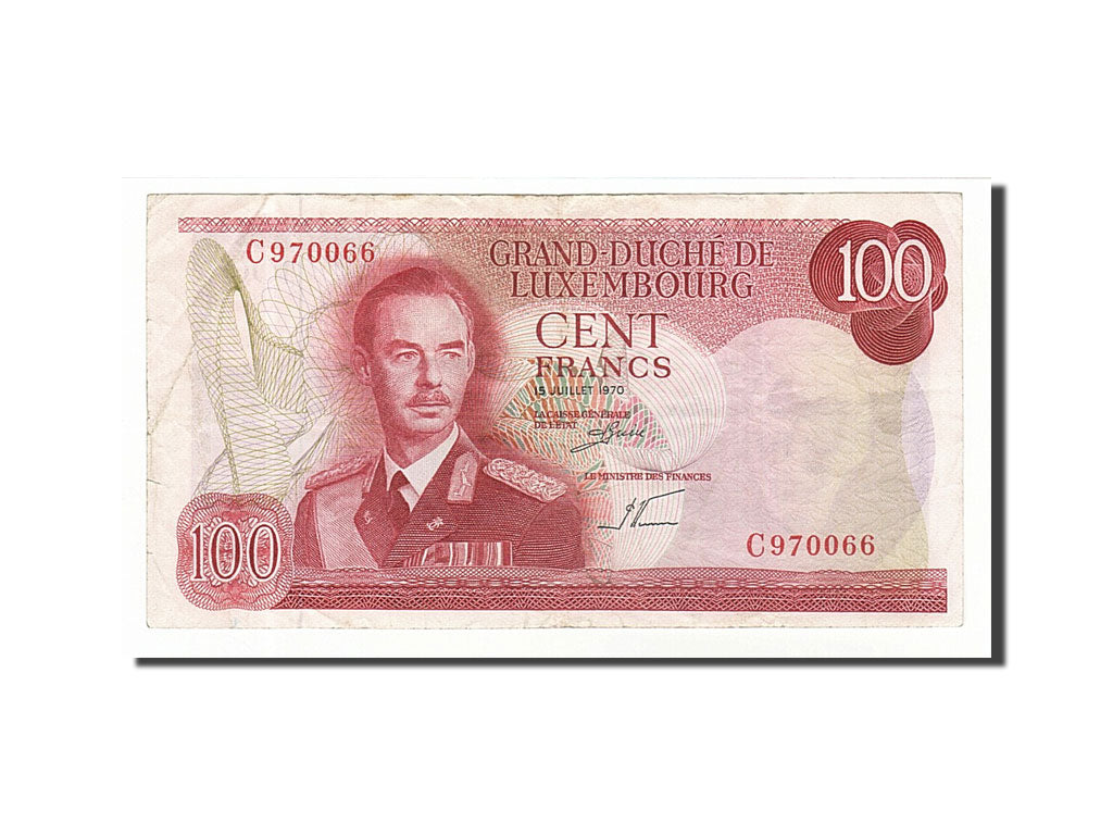 Luxembourg, 100 Francs, 1970, KM #56a, 1970-07-15, EF(40-45), C970066