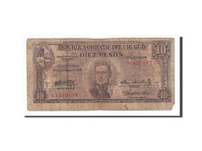 Banknote, Uruguay, 10 Pesos, 1939, VG(8-10)