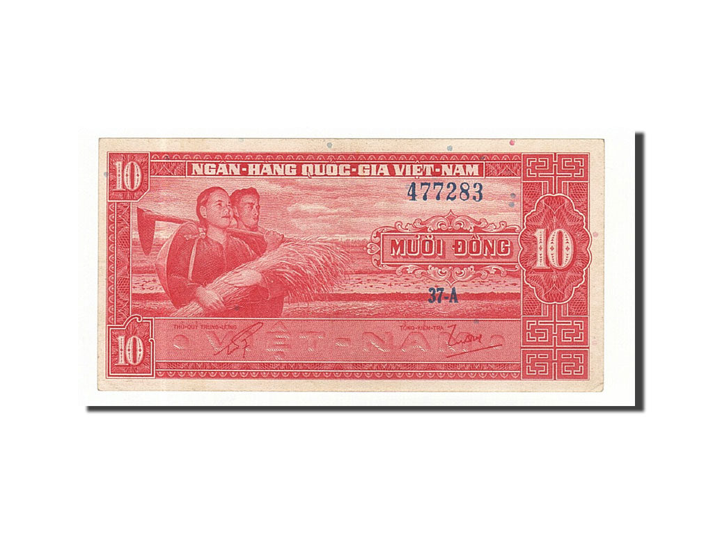 South Viet Nam, 10 D<ox>ng, 1962, KM #5a, EF(40-45), 477283