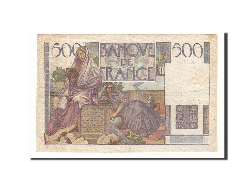 Biljet, Frankrijk, 500 Francs, 500 F 1945-1953 ''Chateaubriand'', 1947