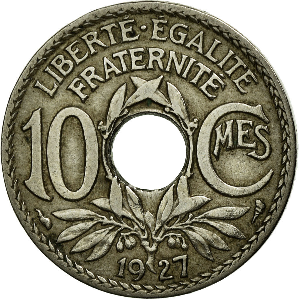 Coin, France, Lindauer, 10 Centimes, 1927, EF(40-45), Copper-nickel, KM:866a