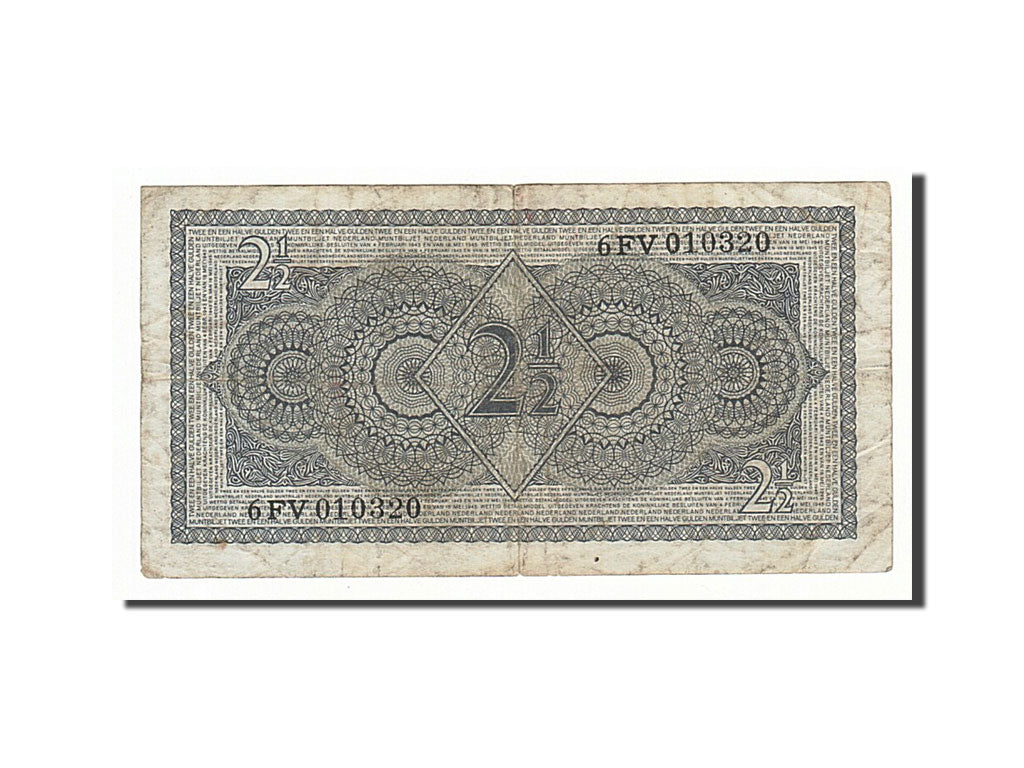 Banknote, Netherlands, 2 1/2 Gulden, 1949, 1949-08-08, VF(20-25)