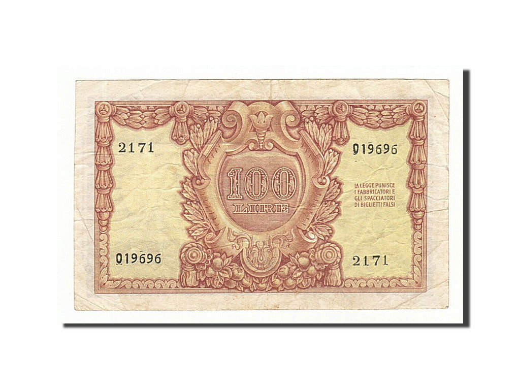 Banknote, Italy, 100 Lire, 1951, 1951-12-31, EF(40-45)