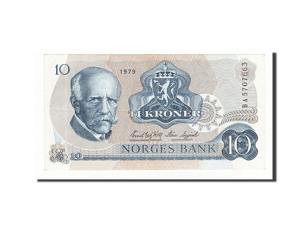 Norway, 10 Kroner, 1979, KM #36c, UNC(60-62), BA5707663