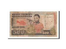 Banknote, Madagascar, 500 Francs = 100 Ariary, 1988, VG(8-10)