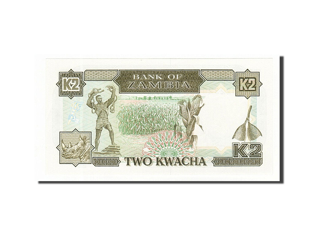 Zambia, 2 Kwacha, 1989, KM #29a, UNC(65-70), A/C 5223205