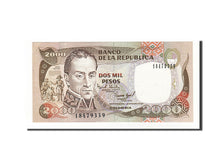 Colombia, 2000 Pesos, 1994, KM #439b, 1994-11-01, UNC(63), 18479339