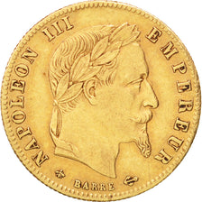 Francia, Napoleon III, Napoléon III, 5 Francs, 1867, Paris, BB, Oro, KM:803....
