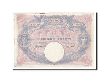 France, 50 Francs, 50 F 1889-1927 ''Bleu et Rose'', 1916, KM #64e, 1916-12-23,..