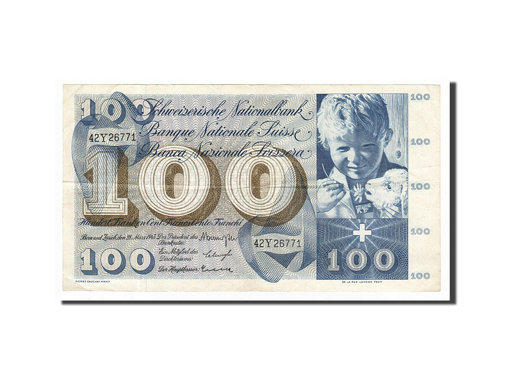 Suisse, 100 Francs type 1956-73