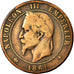 Coin, France, Napoleon III, Napoléon III, 10 Centimes, 1861, Strasbourg