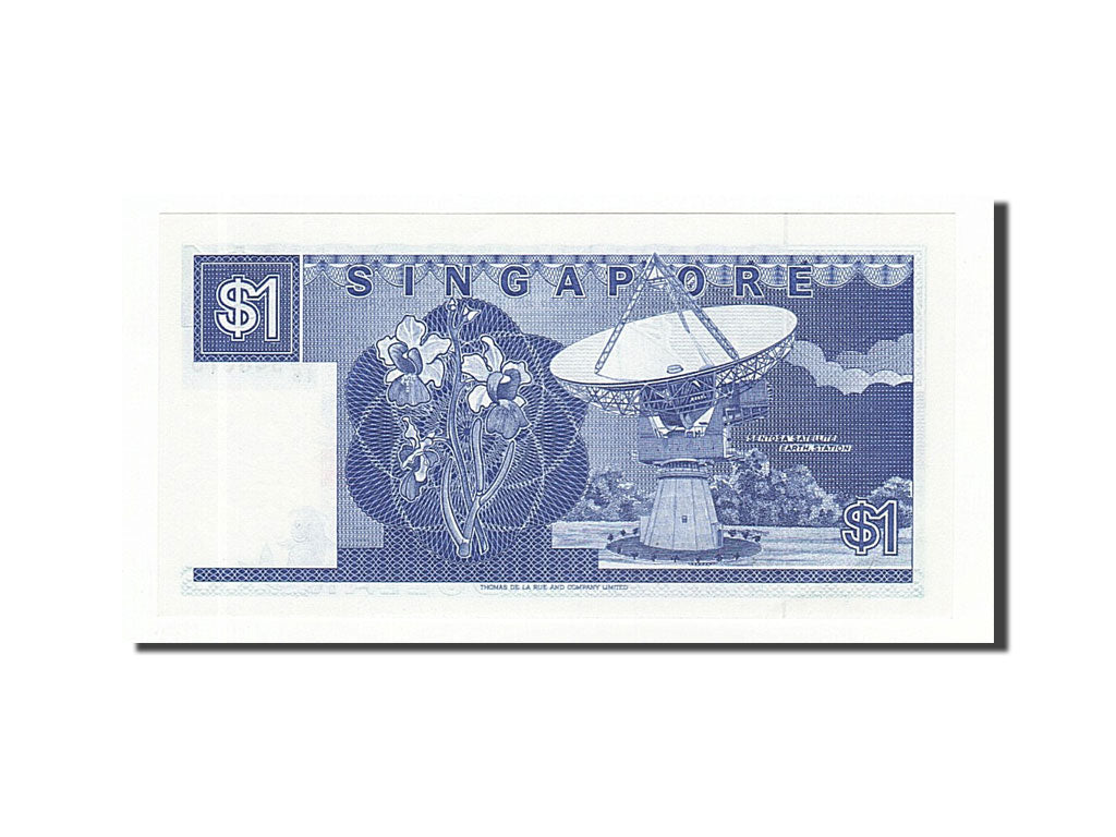 Singapore, 1 Dollar, 1987, KM #18b, UNC(65-70), D/15 948016