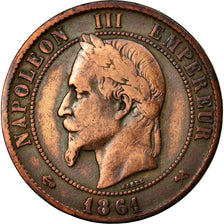 Moneta, Francia, Napoleon III, Napoléon III, 10 Centimes, 1861, Bordeaux, MB