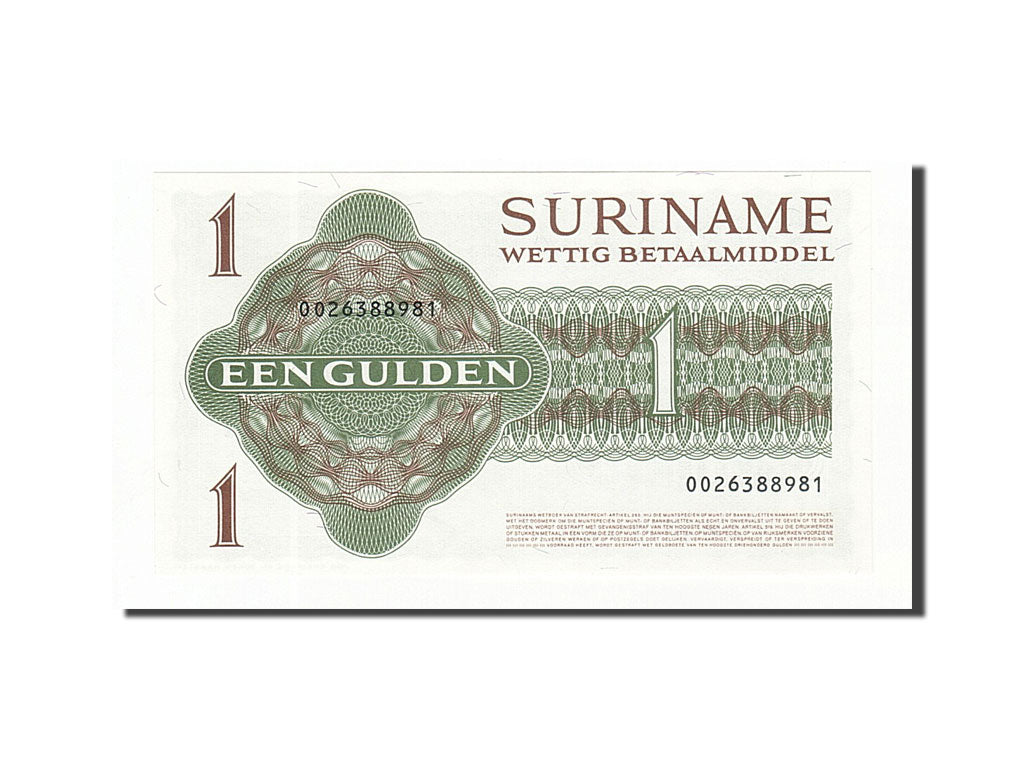 Suriname, 1 Gulden, 1984, KM #116g, 1984-01-02, UNC(65-70), 0026388981