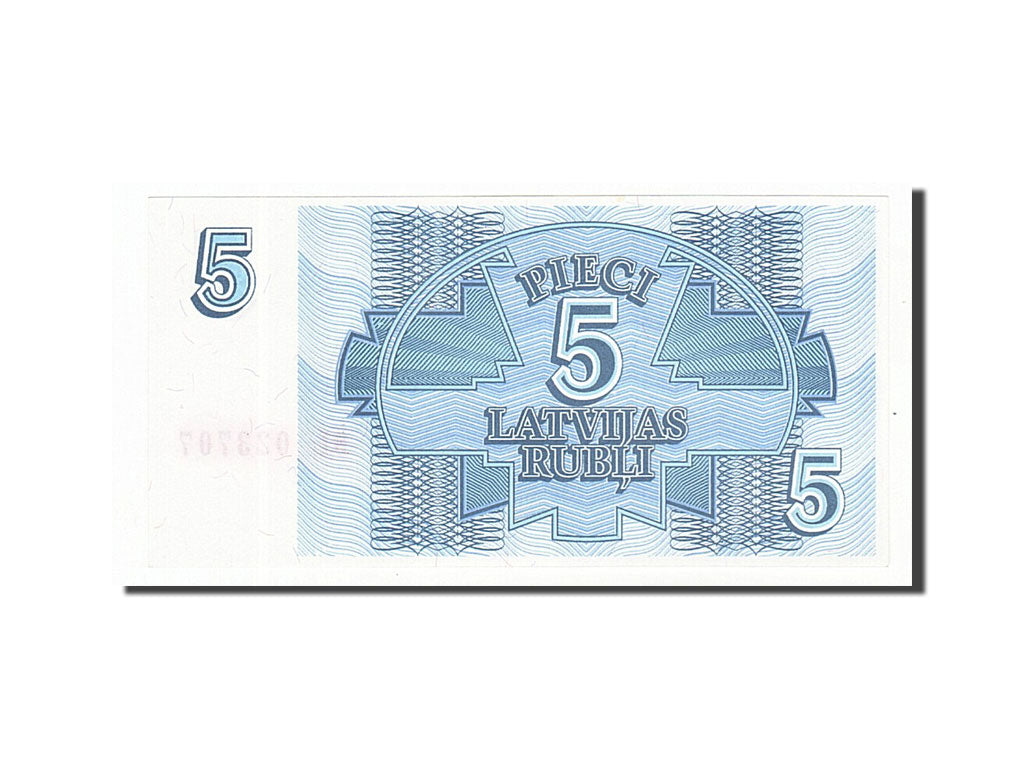 Latvia, 5 Rubli, 1992, KM #37, UNC(65-70), DL023707