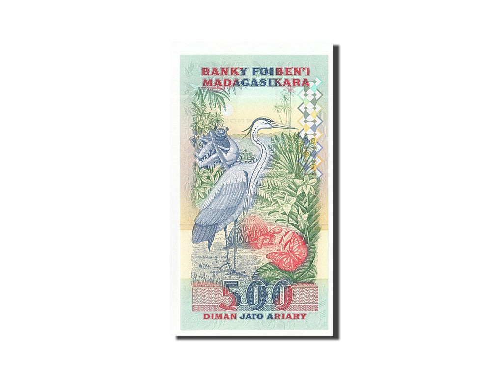 Madagascar, 2500 Francs = 500 Ariary, 1993, KM #72Aa, UNC(65-70), YC6044206