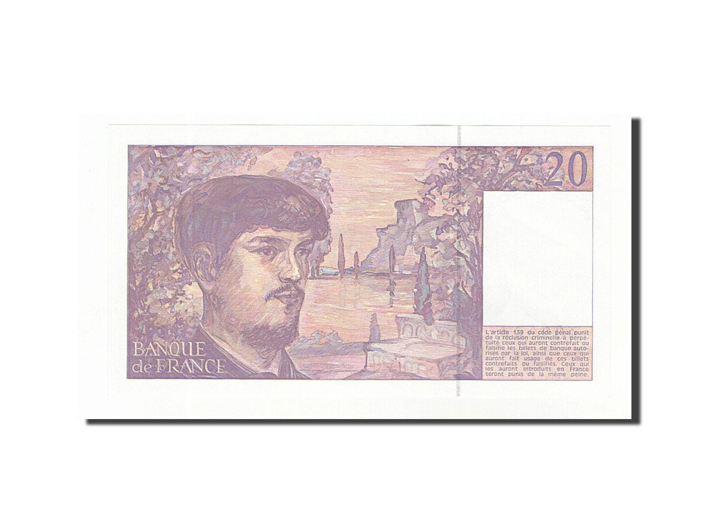 Billet, France, 20 Francs, 20 F 1980-1997 ''Debussy'', 1992, NEUF