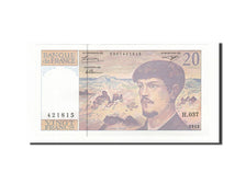 Biljet, Frankrijk, 20 Francs, 20 F 1980-1997 ''Debussy'', 1992, NIEUW