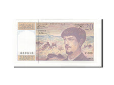 Geldschein, Frankreich, 20 Francs, 20 F 1980-1997 ''Debussy'', 1993, UNZ