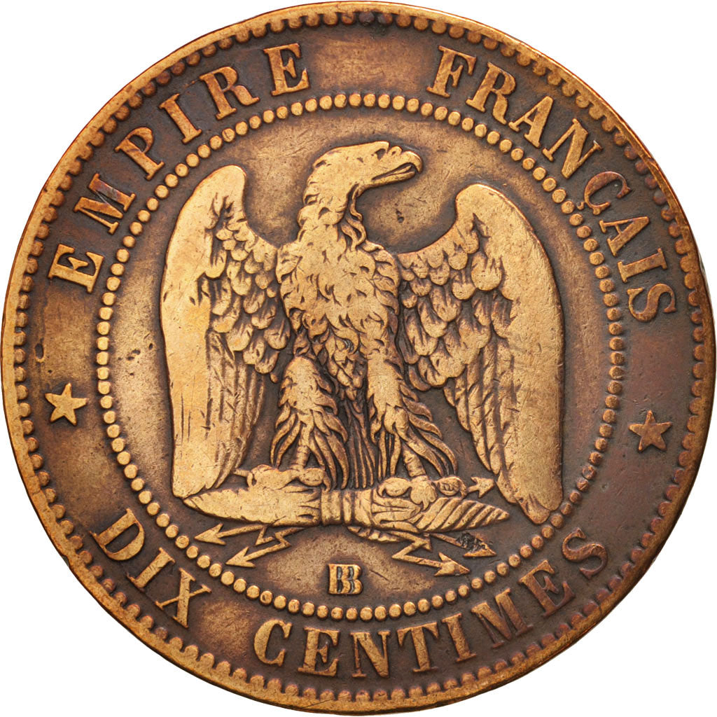 Coin, France, Napoleon III, Napoléon III, 10 Centimes, 1864, Strasbourg