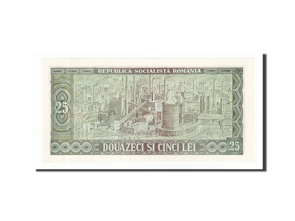 Banknote, Romania, 25 Lei, 1966, KM:95a, UNC(65-70)