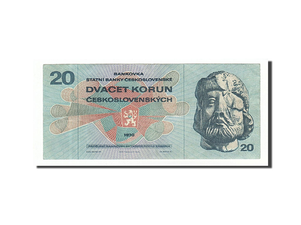 Czechoslovakia, 20 Korun, 1970, KM #92, EF(40-45), L68 926839