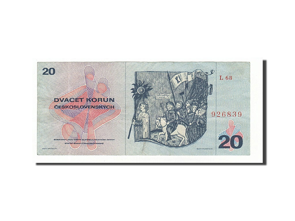Czechoslovakia, 20 Korun, 1970, KM #92, EF(40-45), L68 926839