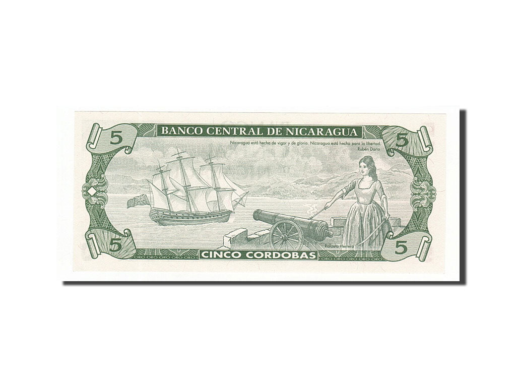 Nicaragua 5 Cordobas 1991 KM:174  UNC(65-70) AO8680285