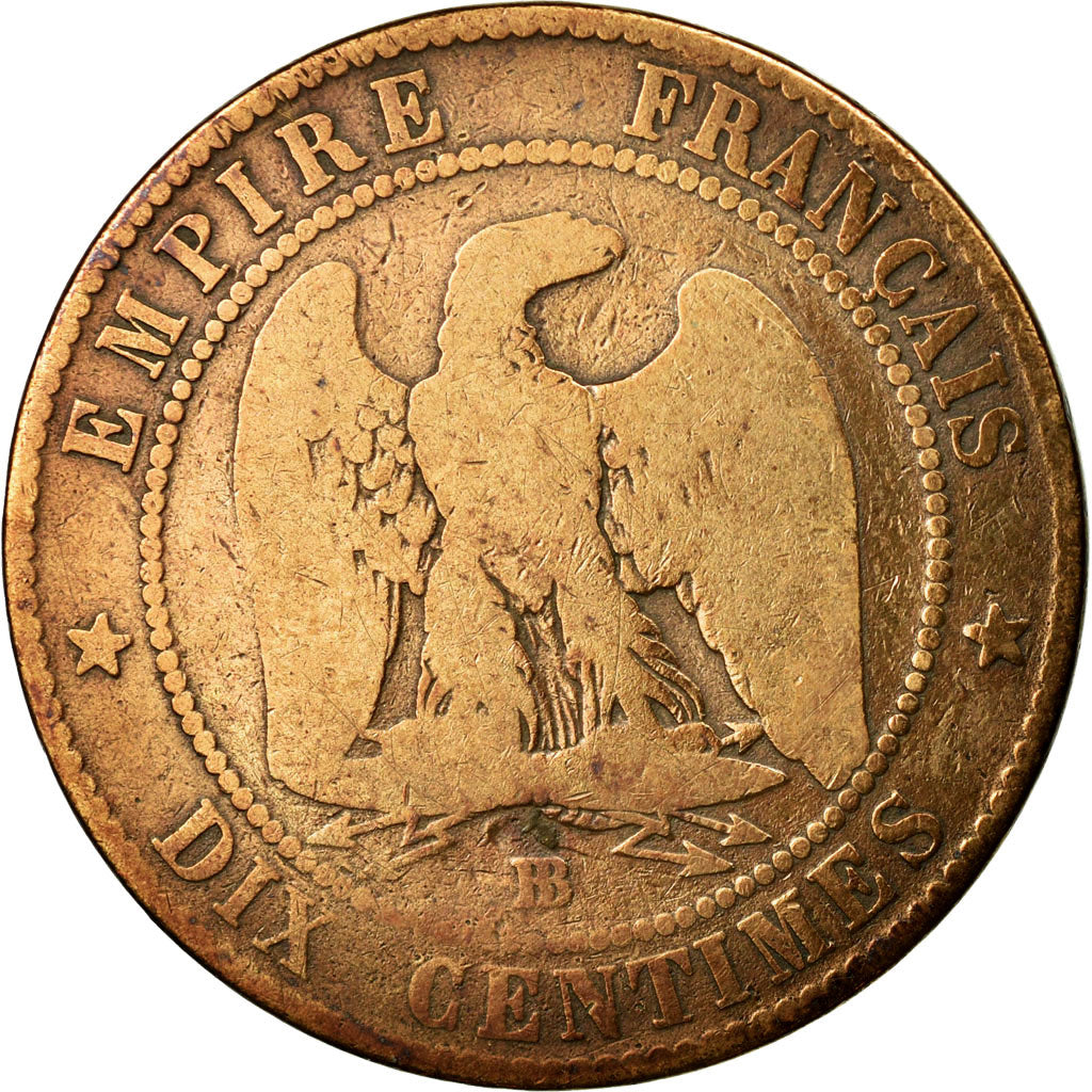 Coin, France, Napoleon III, Napoléon III, 10 Centimes, 1853, Strasbourg