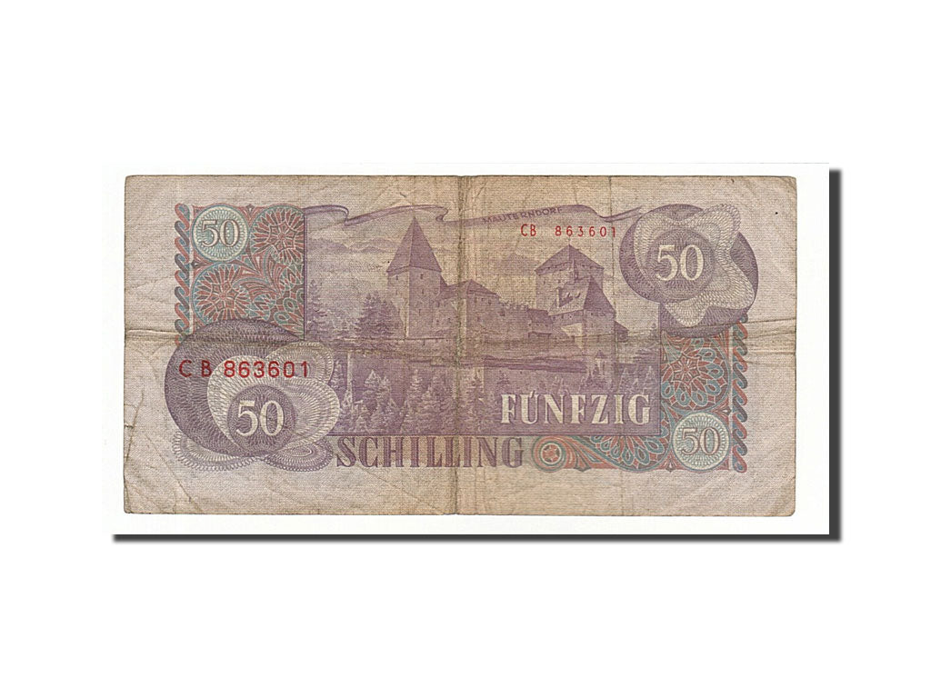 Austria 50 Schilling 1962 KM:137a 1962-07-02 VF(20-25) CB863601