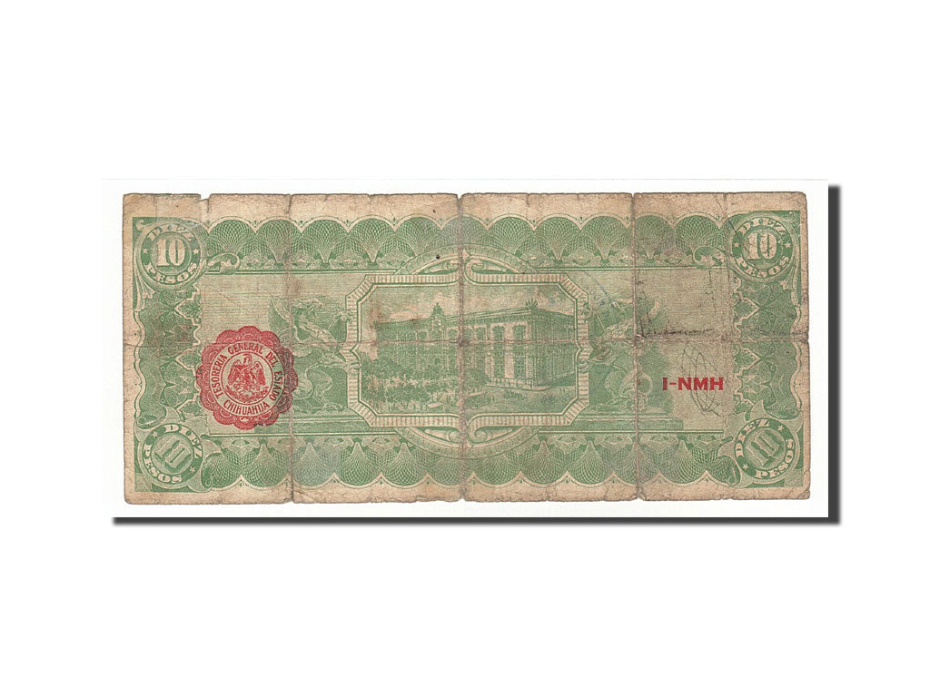 Mexico - Revolutionary 10 Pesos 1915 KM:S534a  VG(8-10) 1836479