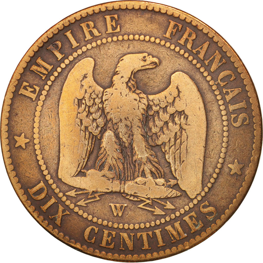 Coin, France, Napoleon III, Napoléon III, 10 Centimes, 1853, Lille, F(12-15)