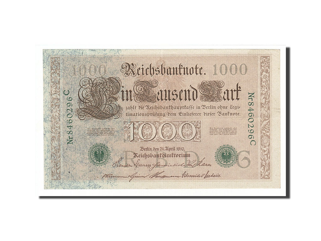 Germany 1000 Mark 1910 KM:45b 1910-04-21 AU(50-53) 8460296C