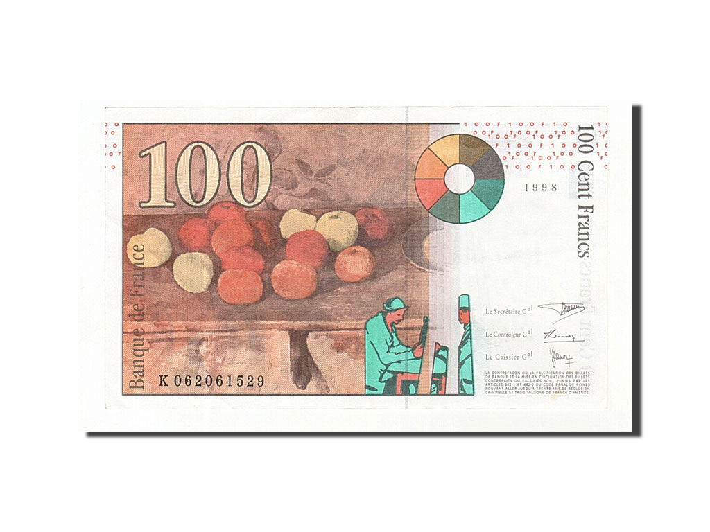 FRANCE 100 Francs 1998 KM:158a  AU(50-53) K062061529 Fayette:74.2