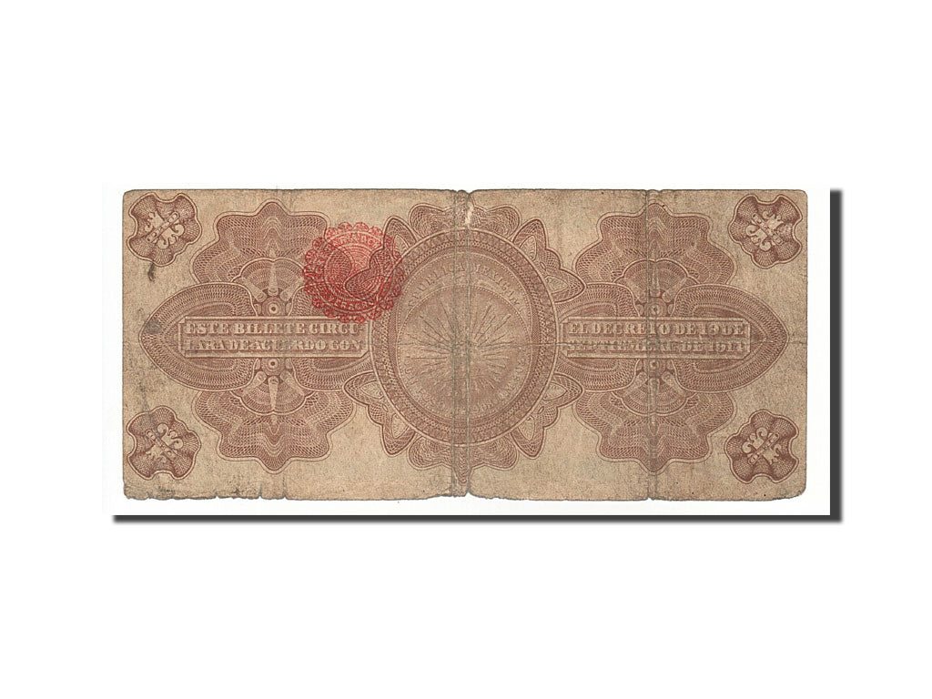 Mexico - Revolutionary 1 Peso 1915 KM:S1101a 1915-02-05 VG(8-10) 12384954