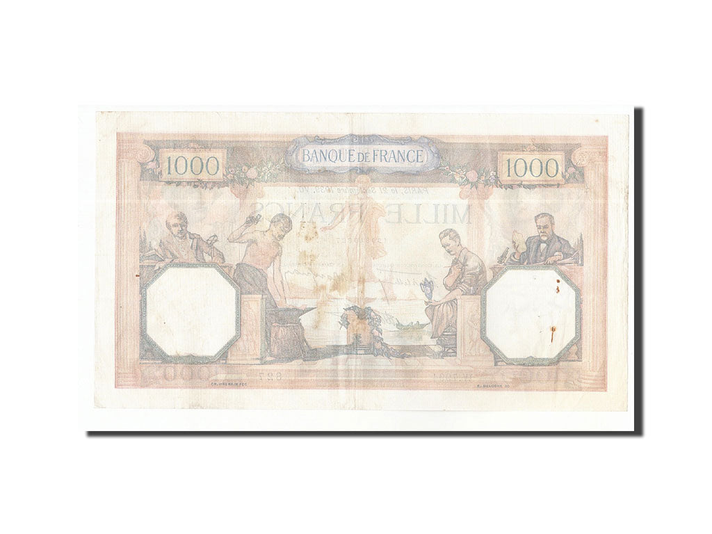 Banknote, France, 1000 Francs, 1939, 1939-09-21, EF(40-45), Fayette:38.37