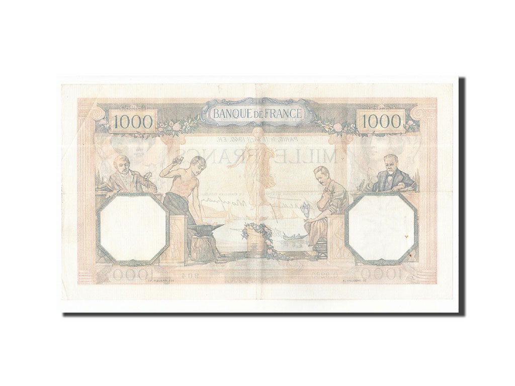 Banknote, France, 1000 Francs, 1940, 1940-04-11, AU(50-53), Fayette:38.45