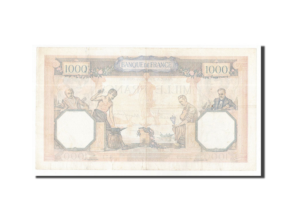 Banknote, France, 1000 Francs, 1939, 1939-11-02, EF(40-45), Fayette:38.38