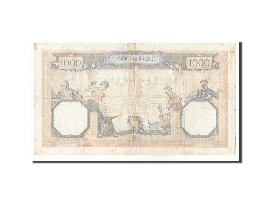 FRANCE, 1000 Francs, 1939, KM:90c, 1939-09-21, VF(30-35), V.7695, Fayette:38.37