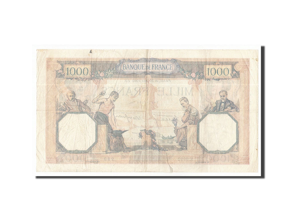 FRANCE, 1000 Francs, 1940, KM:90c, 1940-06-20, TB+, K.9992, Fayette:38.49