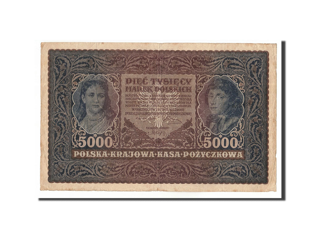 Banknote, Poland, 5000 Marek, 1920, 1920-02-07, KM:31, EF(40-45)