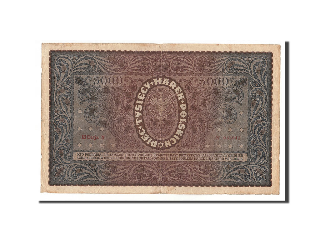 Banknote, Poland, 5000 Marek, 1920, 1920-02-07, KM:31, EF(40-45)